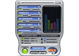 DFX for J.River Media JukeBox