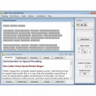 Letter Chase Speed Reader