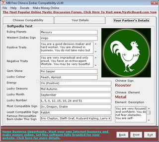 MB Free Chinese Zodiac Compatibility