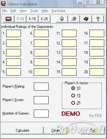 Chess Calculator for FIDE